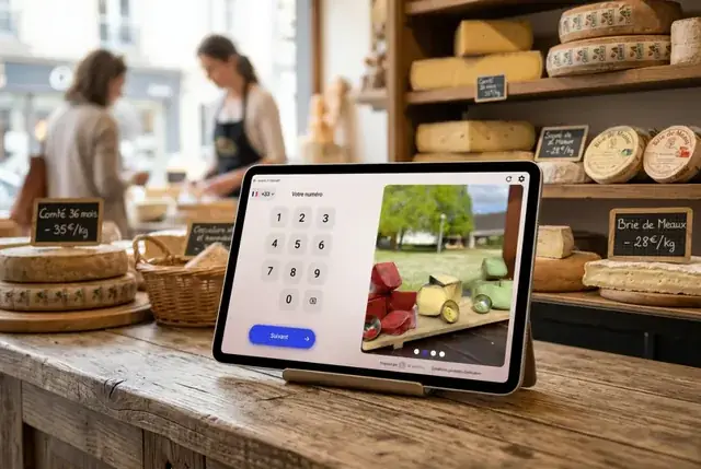 Le client entre son numéro