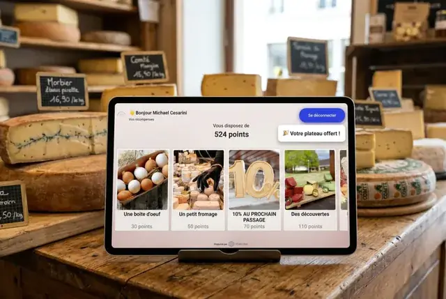 Il cumule des points à chaque achat